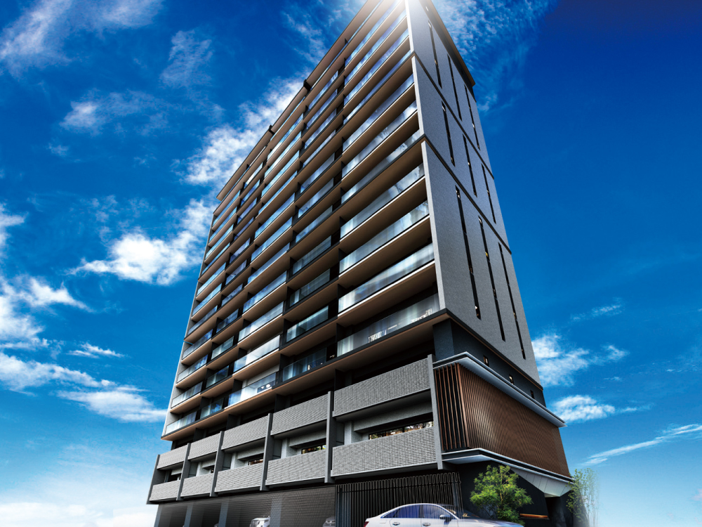 レーベン長町 THE GATE 15階建、総70邸、全邸南西向き。大空にそびえるアーバンデザインレジデンス