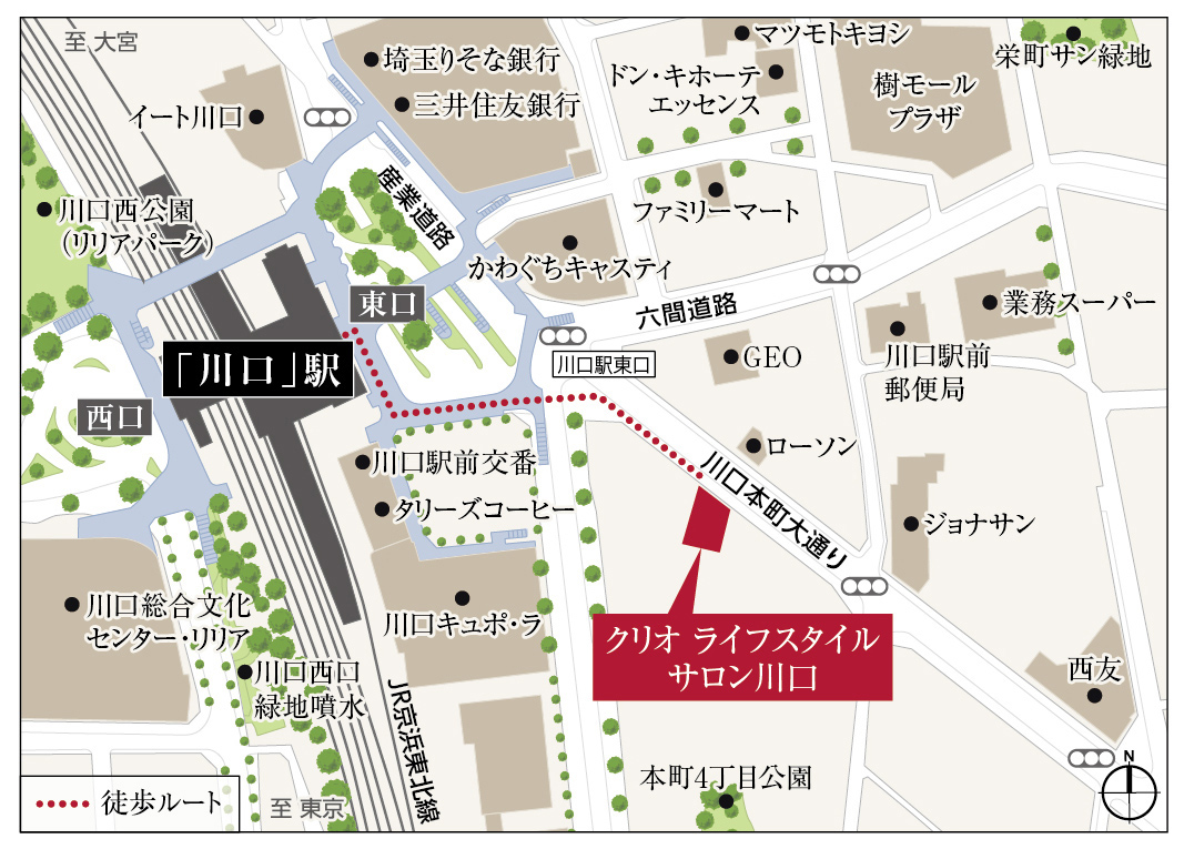 クリオ川口幸町ブライトマークス：モデルルーム地図