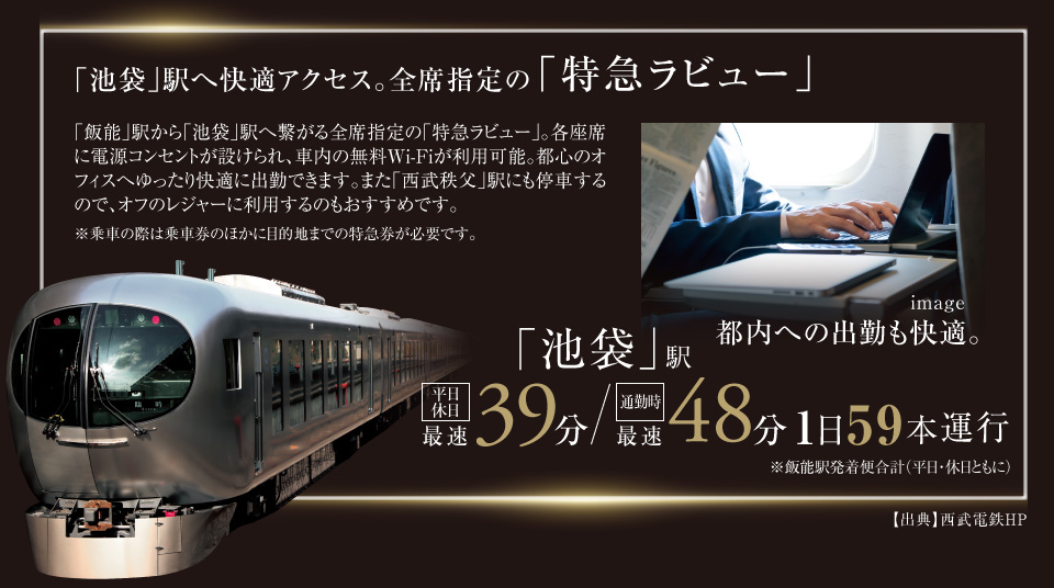サンクレイドル飯能II 始発駅「飯能」駅使いこなしでオンもオフも軽快に。
