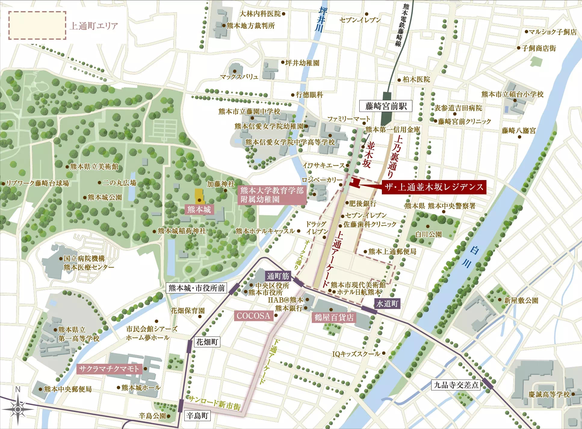 ザ・上通並木坂レジデンス：案内図