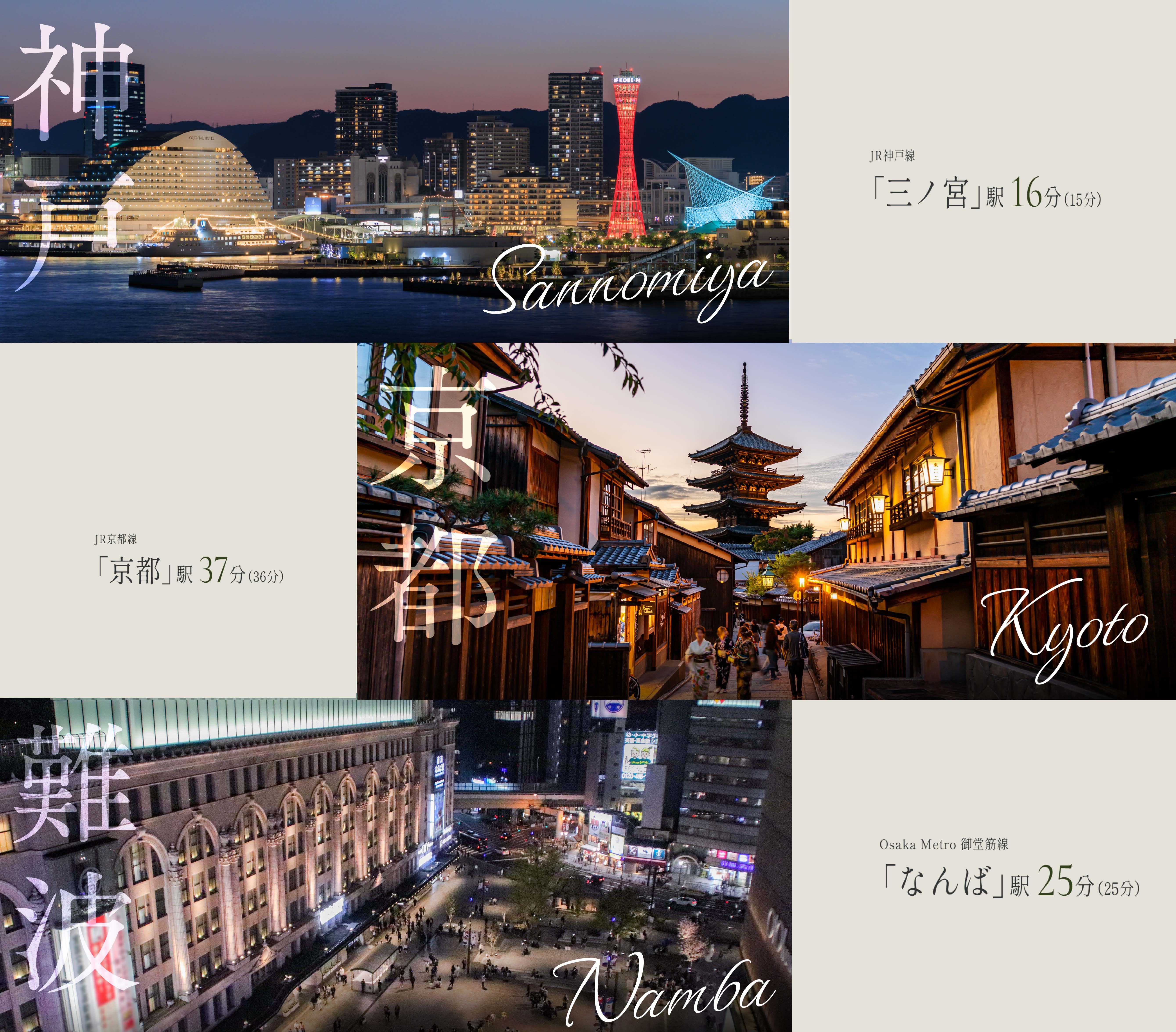 JR神戸線最大級※１大阪駅１駅※2 マンションプロジェクト コンセプト