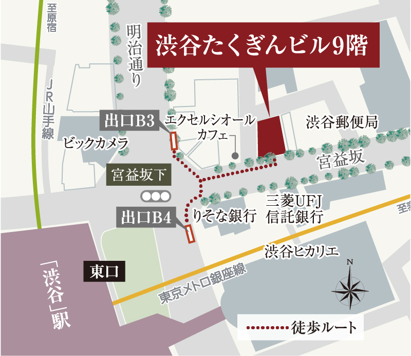 イノバス大井町：モデルルーム地図