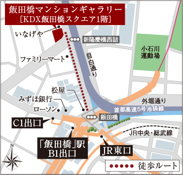 イノバス吉祥寺コート：モデルルーム地図