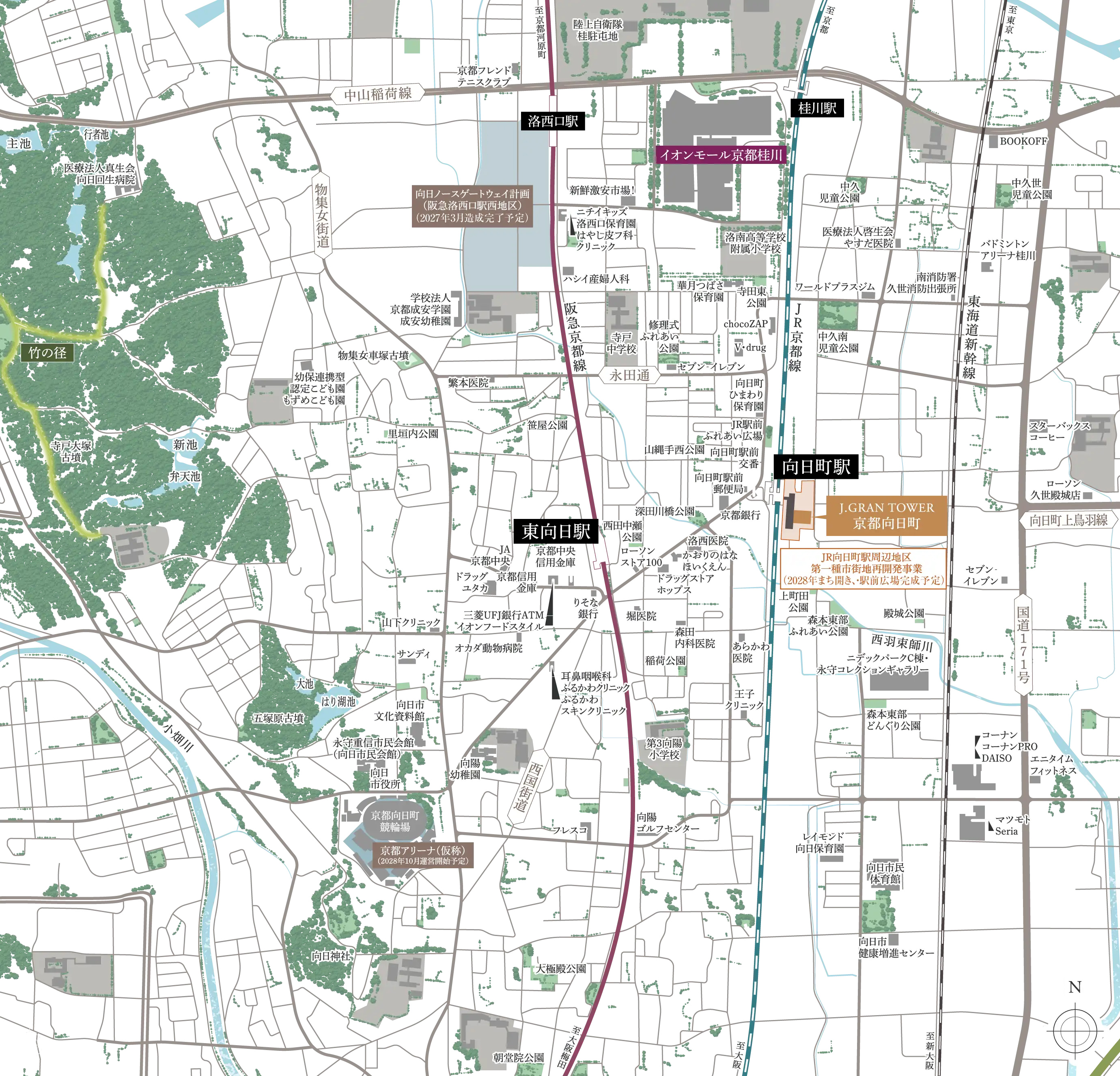 J.GRAN TOWER 京都向日町：案内図