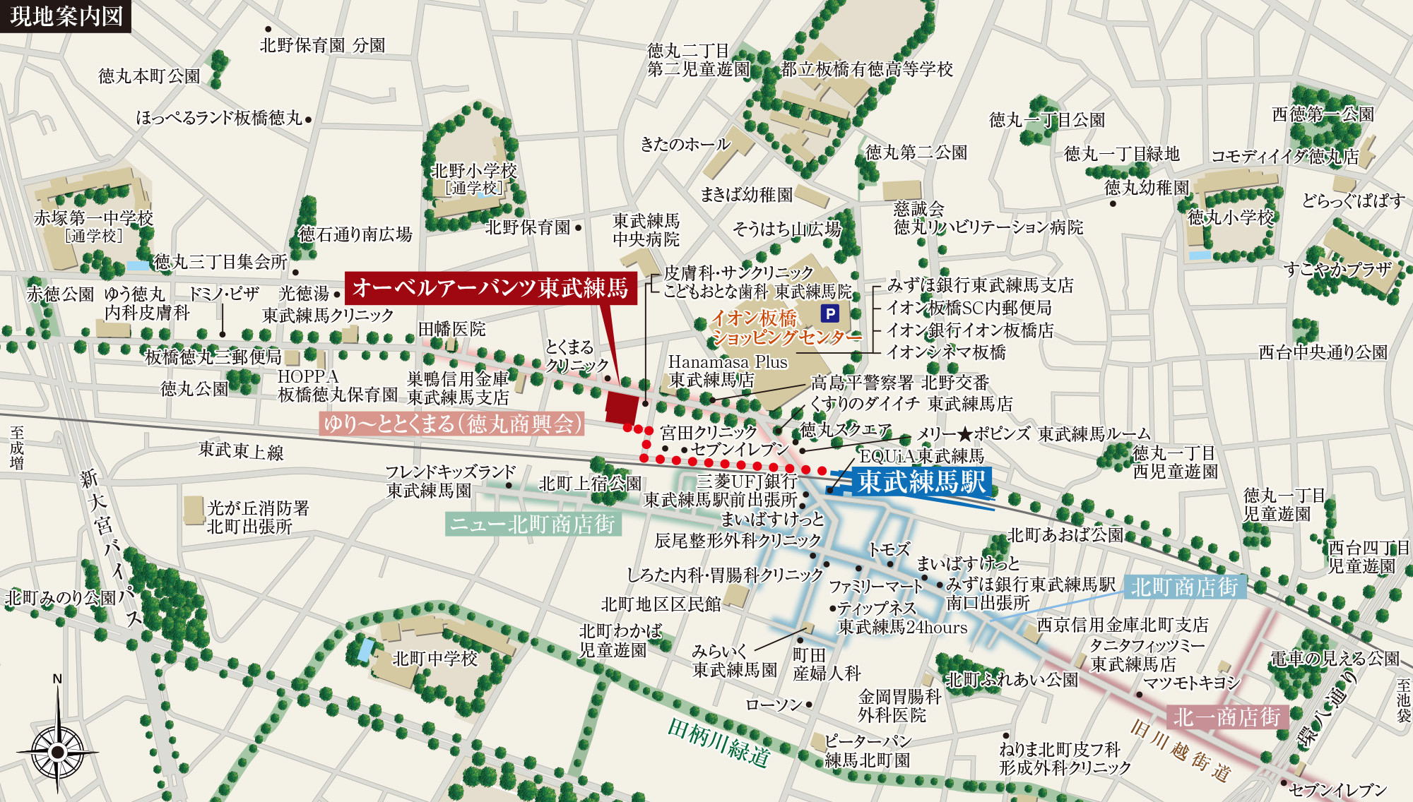 オーベルアーバンツ東武練馬：案内図