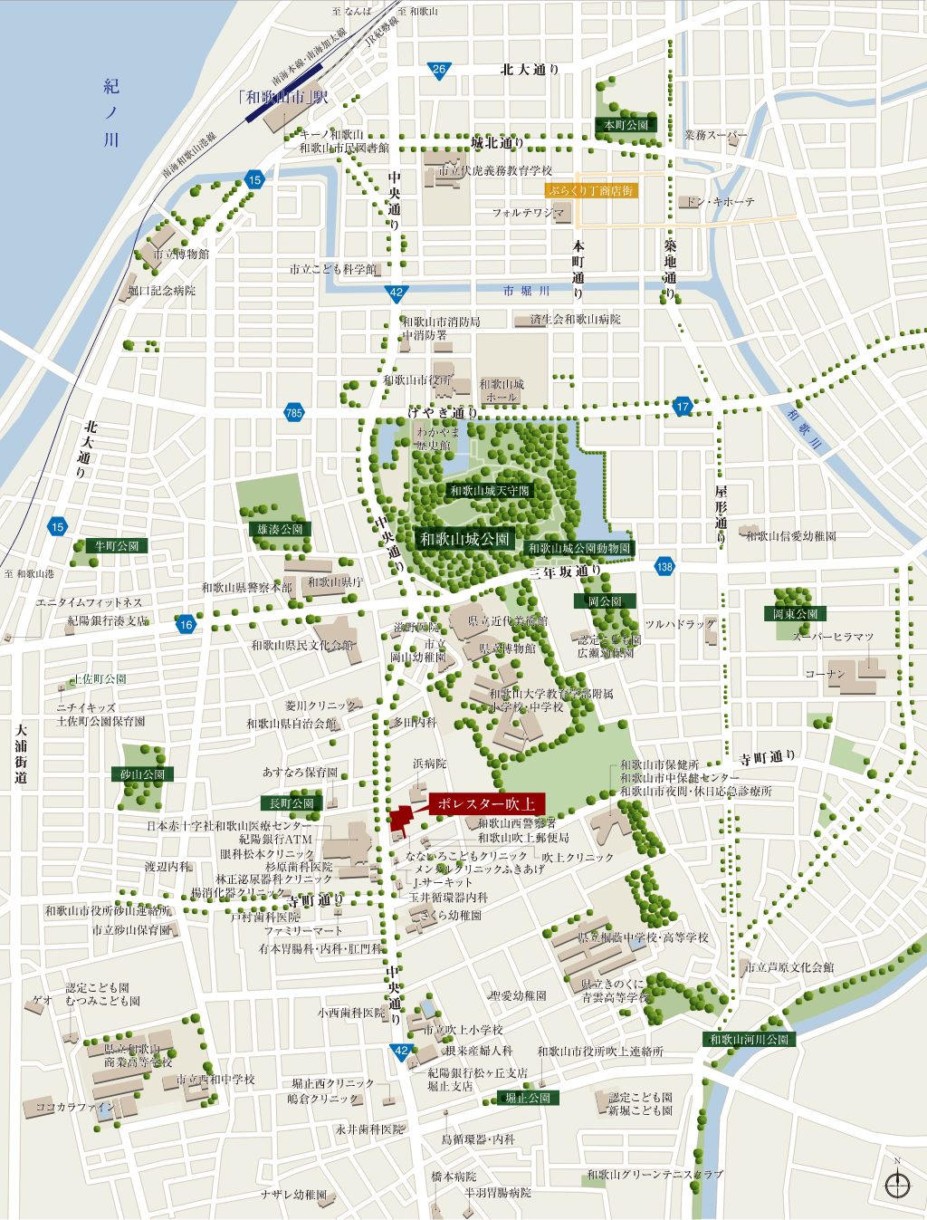 ポレスター吹上：案内図