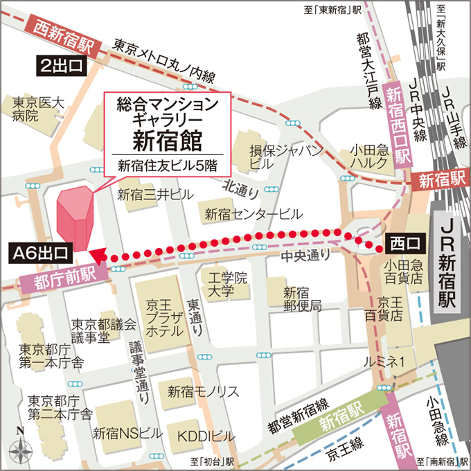 シティテラス桜上水：モデルルーム地図