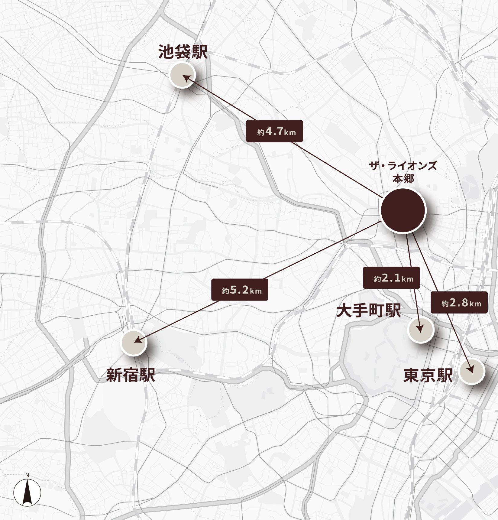 ザ・ライオンズ本郷 大手町へ5分、東京へ7分。都心をダイレクトに結ぶ多才な交通網