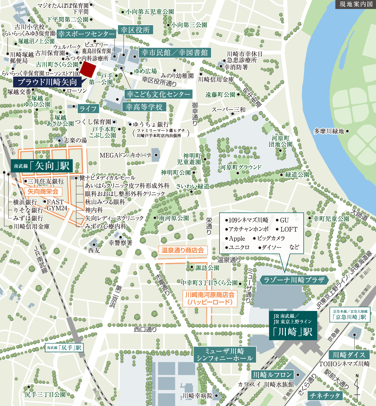 プラウド川崎矢向 ( 第3期 4次 )：案内図
