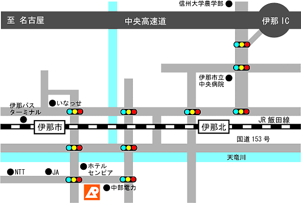 株式会社レントライフ 伊那店の周辺地図