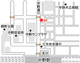 株式会社ハウスメイトショップ　中野店の周辺地図