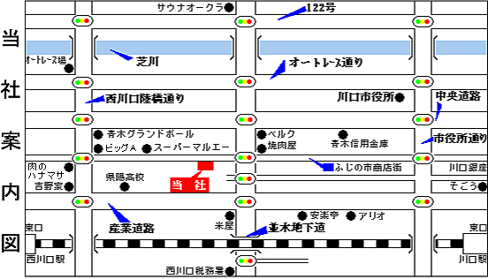 佐一建設株式会社の周辺地図
