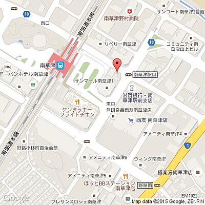 ミニミニ南草津店 株式会社コンクウェスト の周辺地図