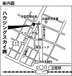 ハウジングスカイ株式会社の周辺地図