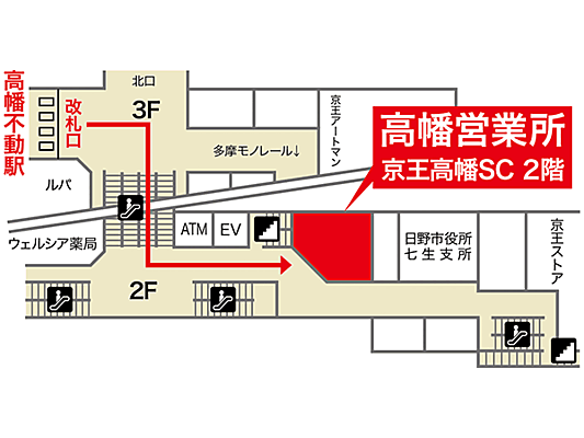 京王不動産株式会社　高幡営業所の周辺地図
