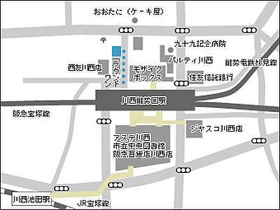 株式会社ウィル　川西営業所の周辺地図