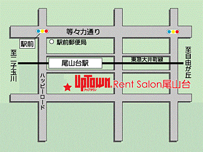 株式会社アップタウン 尾山台店の周辺地図