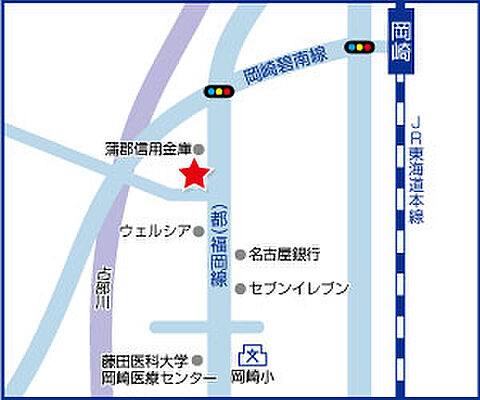 ハウスドゥ　岡崎　アルファス株式会社の周辺地図