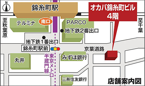 株式会社福屋不動産販売 錦糸町店の周辺地図