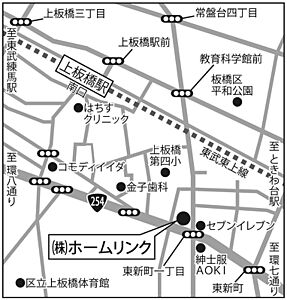 株式会社ホームリンクの周辺地図