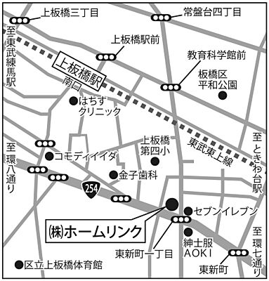 株式会社ホームリンクの周辺地図