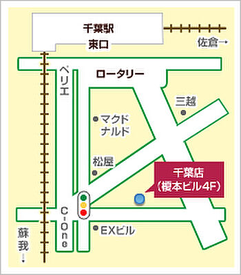 シャーメゾンショップ株式会社ハウスパートナー千葉店の周辺地図