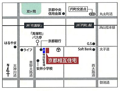 京都相互住宅株式会社の周辺地図