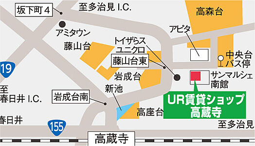 独立行政法人都市再生機構 UR高蔵寺営業センターの周辺地図
