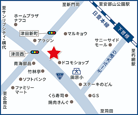 ハウスドゥ　小倉南　グリーンシップ株式会社の周辺地図