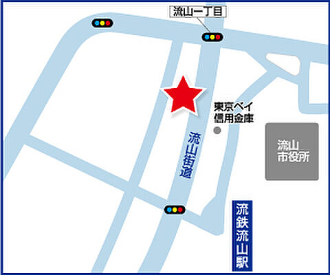 ハウスドゥ　南流山　有限会社アークハウズの周辺地図