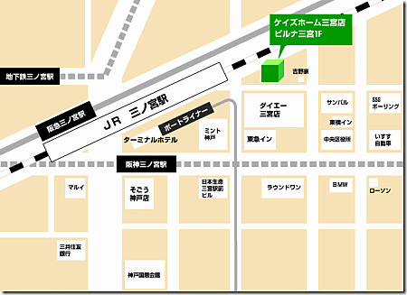 株式会社ケイズホーム　三宮店の周辺地図