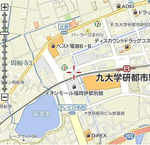 株式会社九大学研不動産の周辺地図
