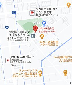 LIFUKU福山店　中国バス不動産株式会社の周辺地図