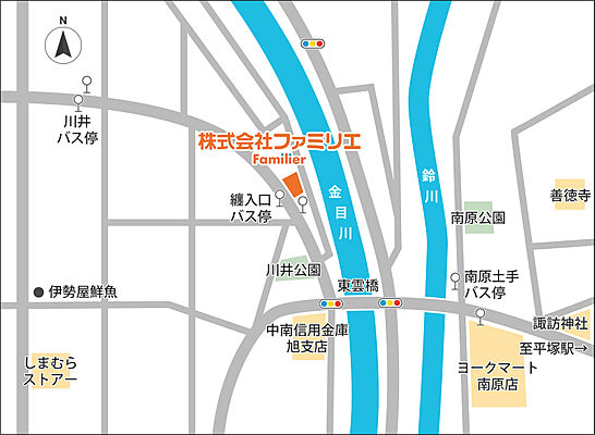 株式会社ファミリエの周辺地図