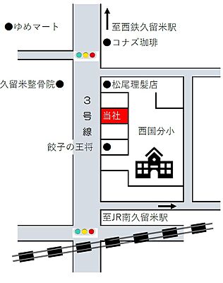 株式会社みんなの不動産本舗の周辺地図