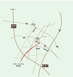 株式会社東上不動産 ピタットハウス坂戸店の周辺地図