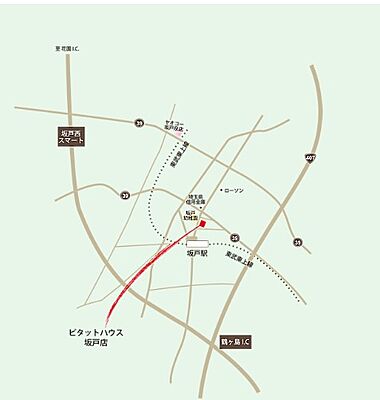 株式会社東上不動産 ピタットハウス坂戸店の周辺地図