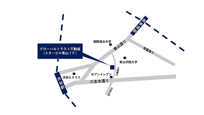 ホームズ 地図 アクセス情報 グローバルトラスト不動産株式会社 不動産会社 不動産屋 の検索