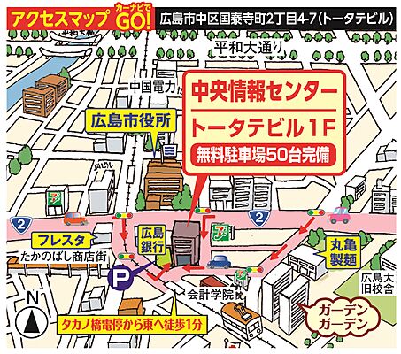 トータテ住宅販売株式会社　本店営業部の周辺地図