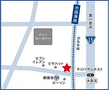 ハウスドゥ　大森海岸　株式会社CONNECT HEARTの周辺地図
