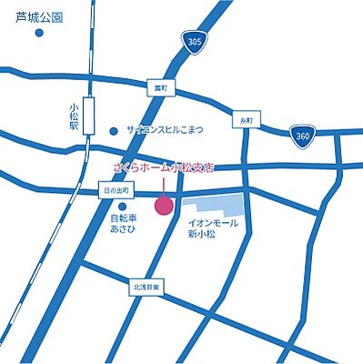 株式会社さくらホーム 小松支店の周辺地図