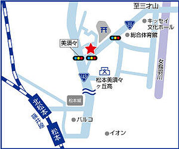 ハウスドゥ 松本美須々 株式会社リソイスの周辺地図