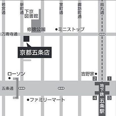 株式会社日住サービス 京都五条店の周辺地図