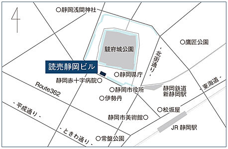 株式会社深考全幸　静岡オフィスの周辺地図