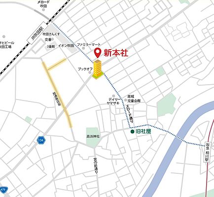 アイワホーム株式会社の周辺地図