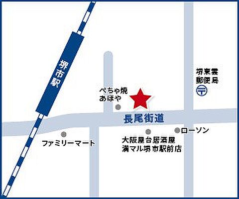 ハウスドゥ 堺市駅前 株式会社永屋不動産の周辺地図