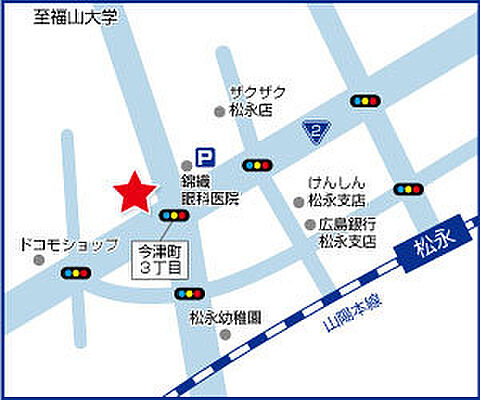 ハウスドゥ！福山松永店　株式会社タカハシの周辺地図