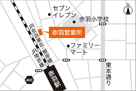 株式会社ウィル　赤羽営業所の周辺地図