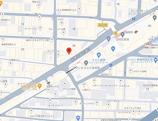 mine株式会社　sumohouse阪急高槻店の周辺地図