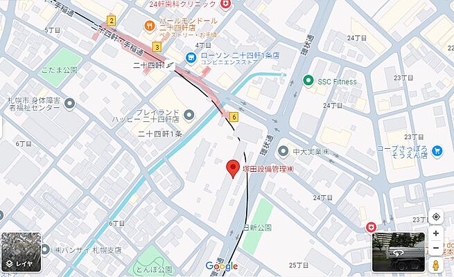 株式会社ソレアの周辺地図